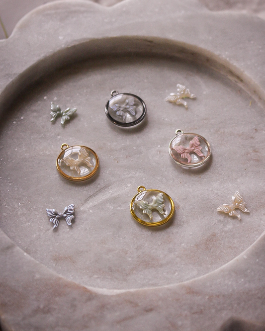 Resin Butterfly Charm
