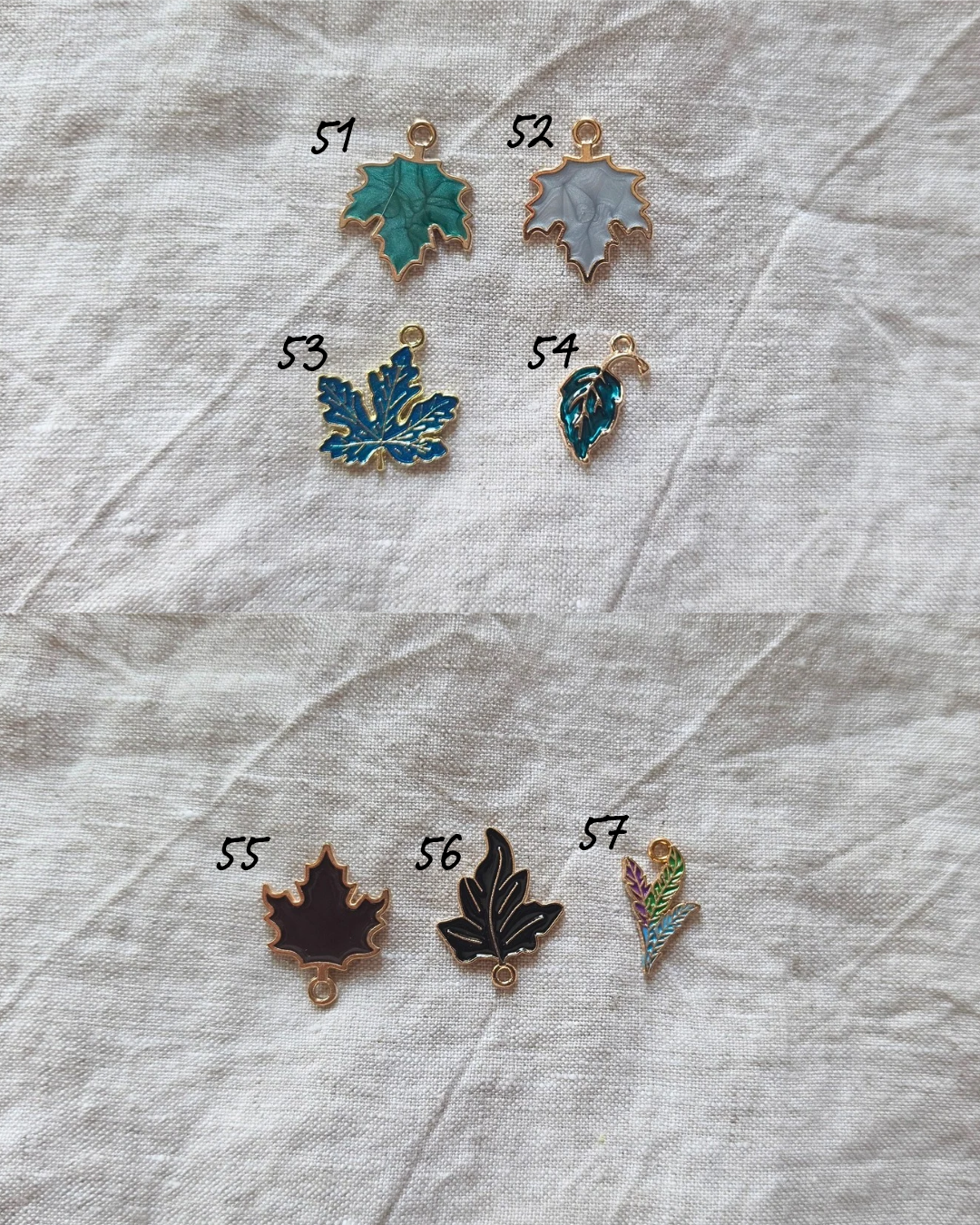 Fall Leaf Charms
