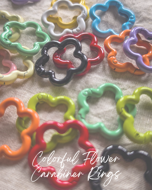 Colorful Flower Carabiner Spring Rings - Add On