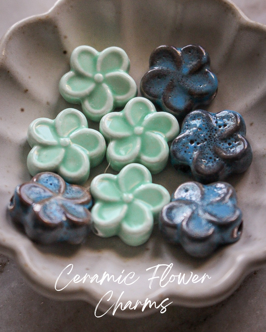 Ceramic Flower Charms