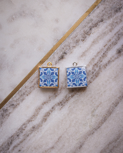 Blue Tile Charms