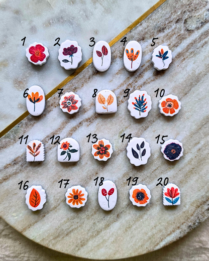 Fall Floral Charms