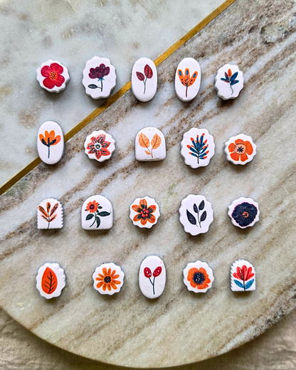 Fall Floral Charms