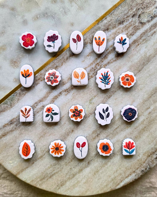 Fall Floral Charms