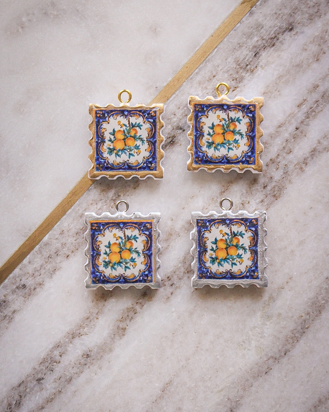 Stamp Tile Charms