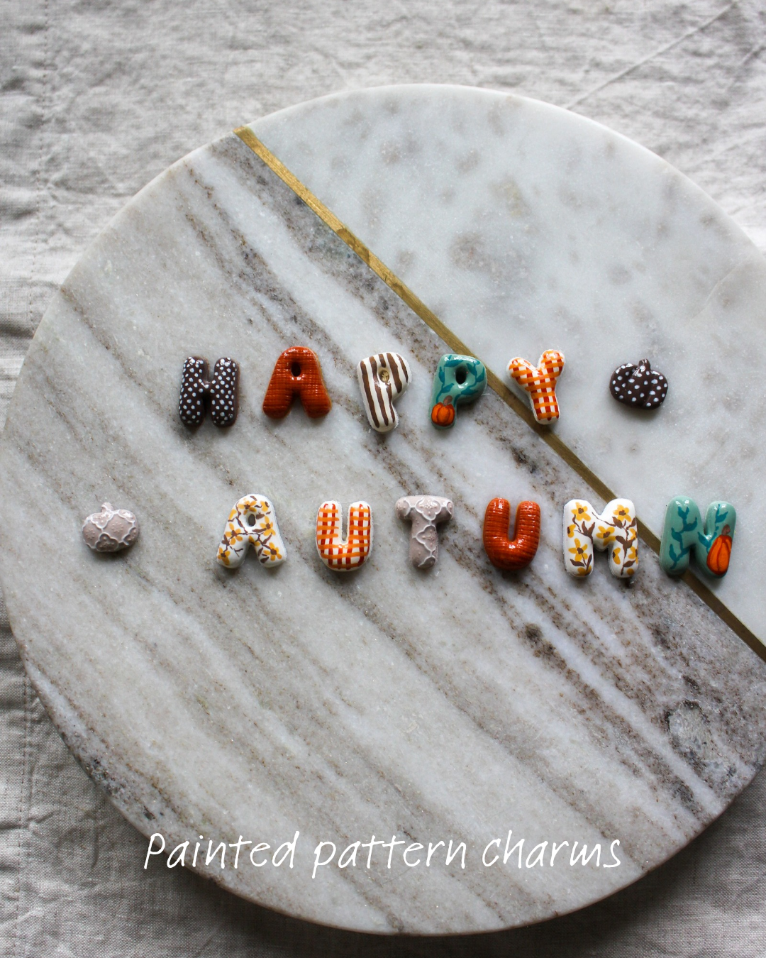 Bubble Letter Monogram Charm