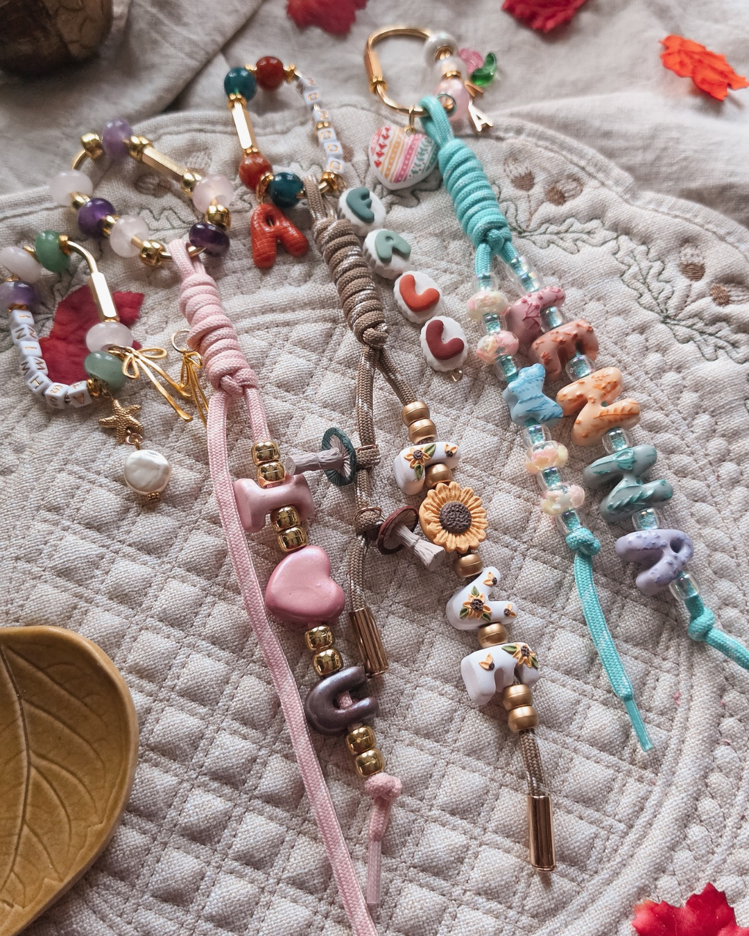Custom Beaded Bag Charm