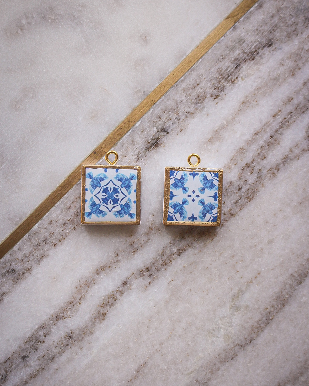 Blue Tile Charms