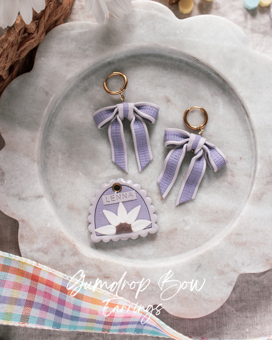 Gumdrop Bow Earrings