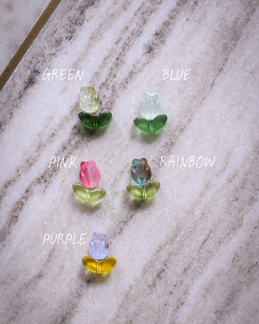 Glass Tulip Charm