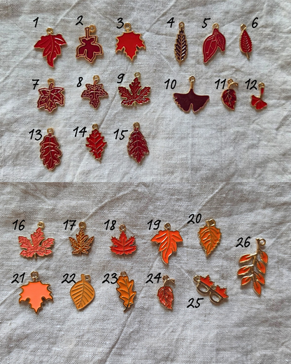Fall Leaf Charms