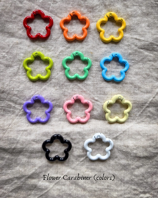 Colorful Flower Carabiner Spring Rings - Add On