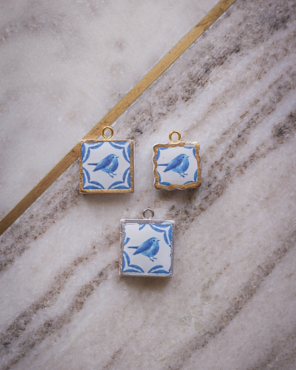 Blue Tile Charms
