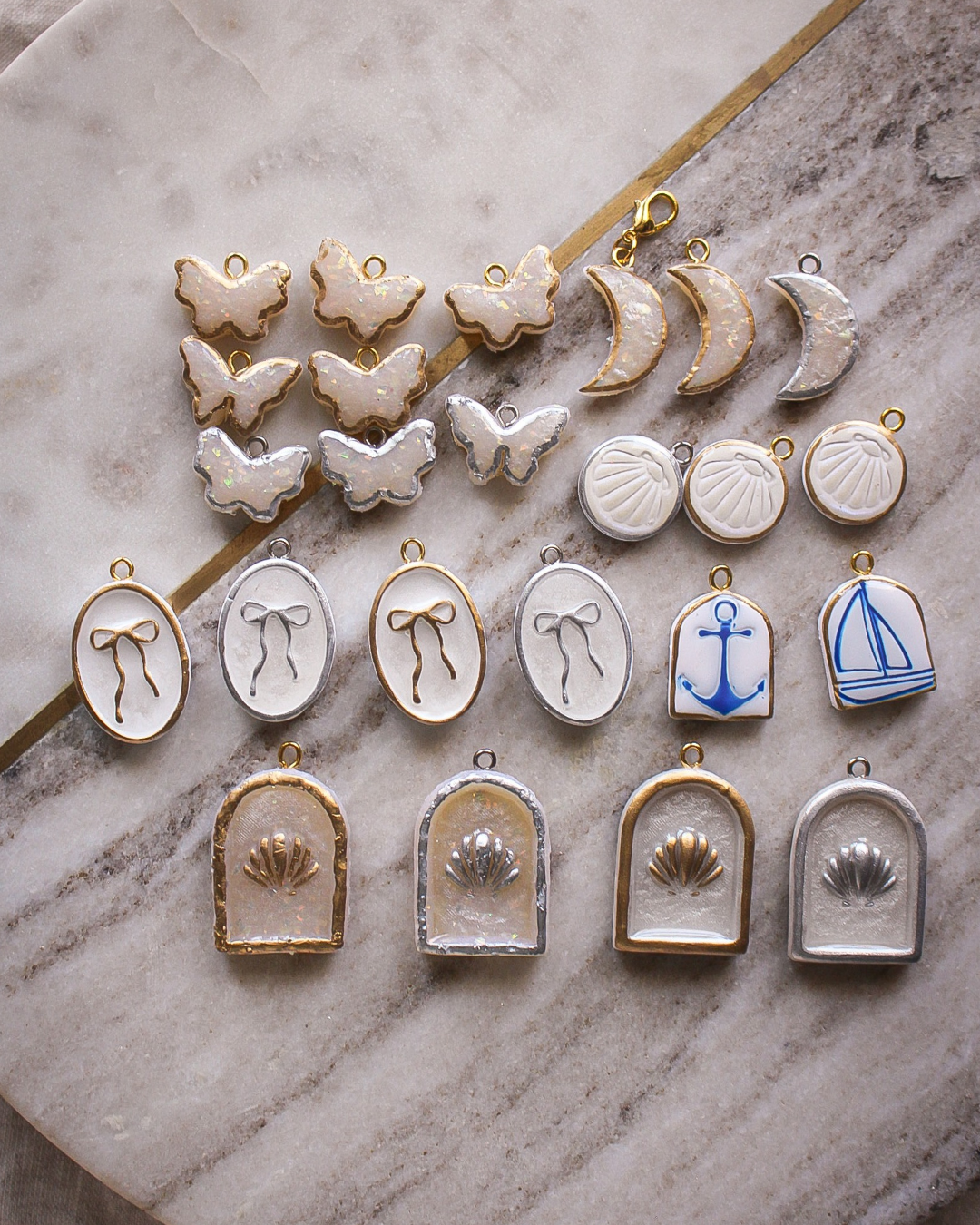 Opal & Pearl Charms