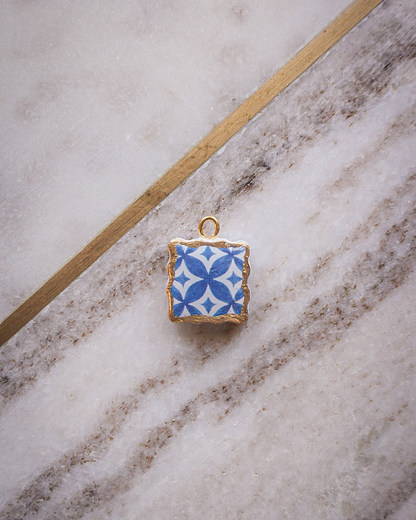 Blue Tile Charms