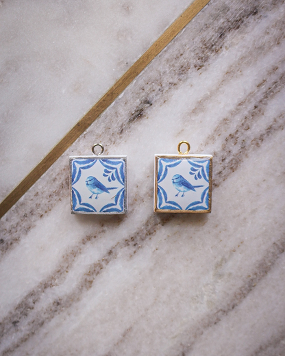 Blue Tile Charms