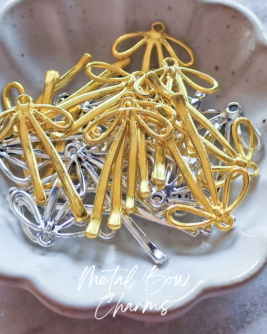 Metal Bow Charms