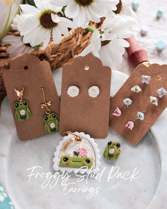Froggy Earrings Stud Pack