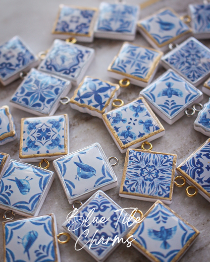 Blue Tile Charms