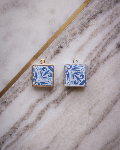 Blue Tile Charms