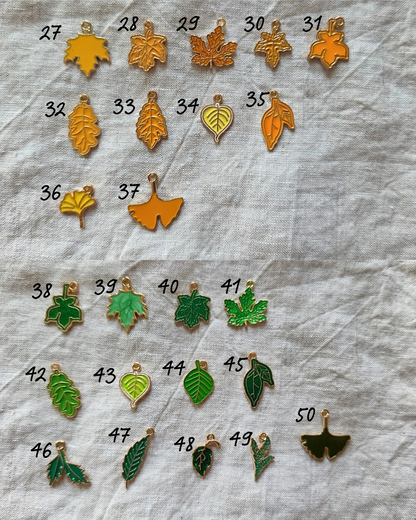 Fall Leaf Charms