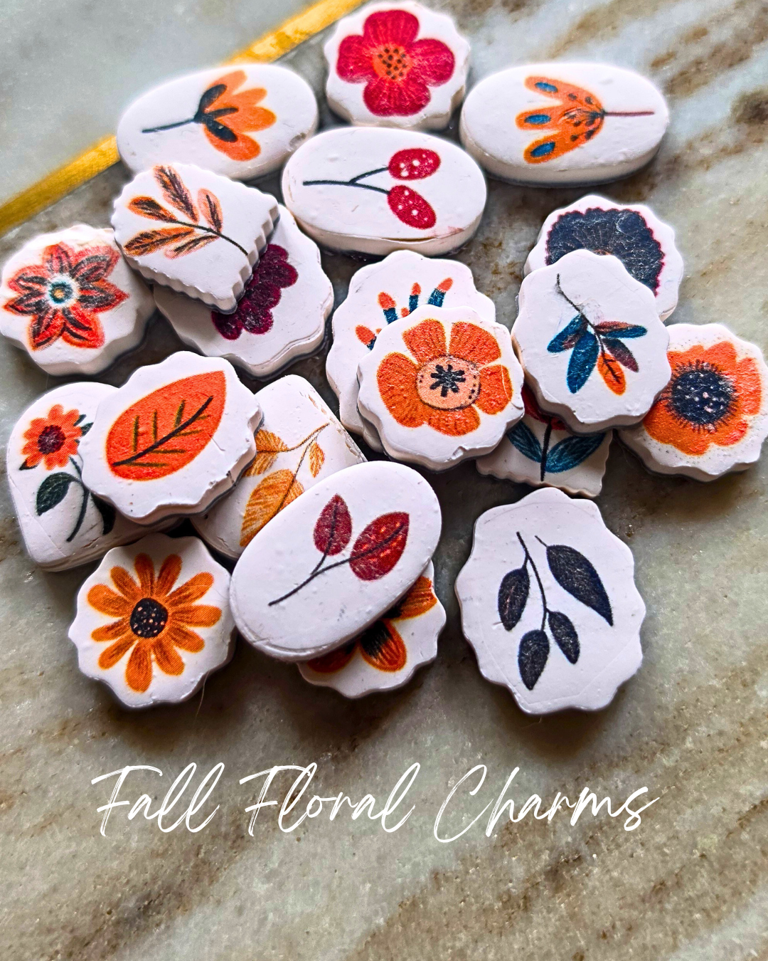 Fall Floral Charms
