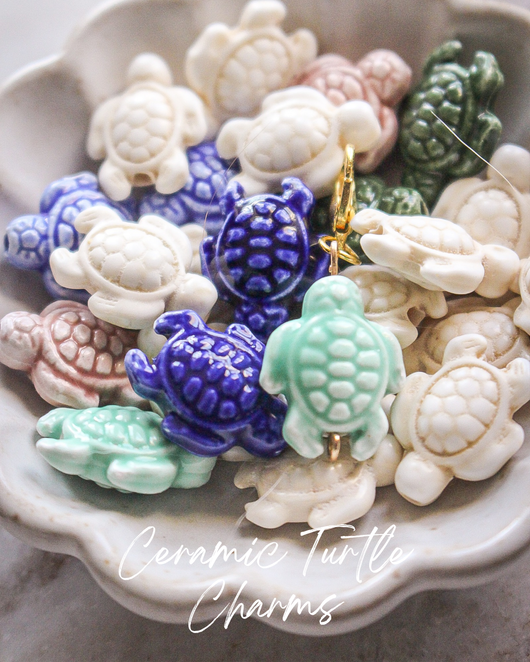 Ceramic Turtle Charms