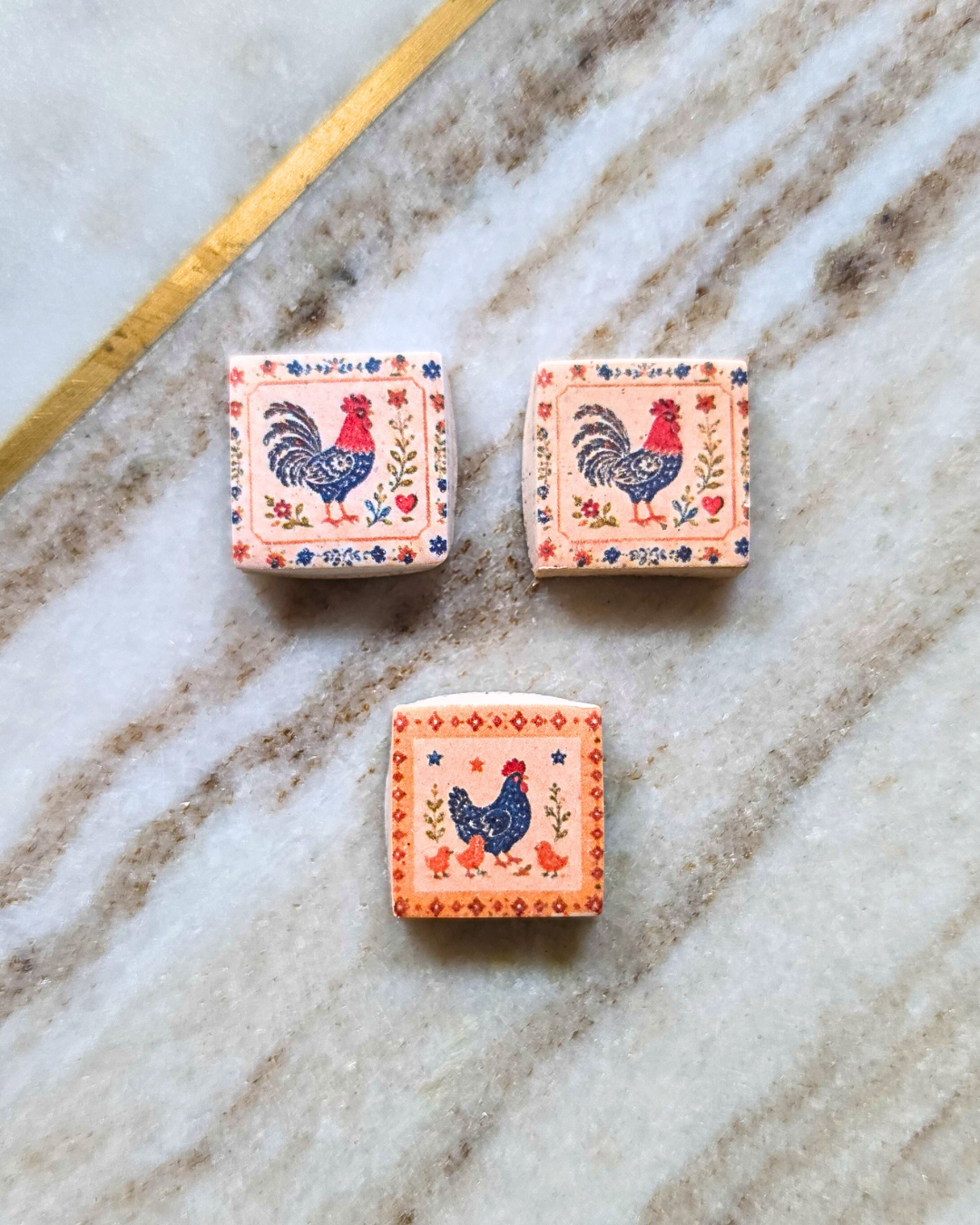 Country Life Tile Charms